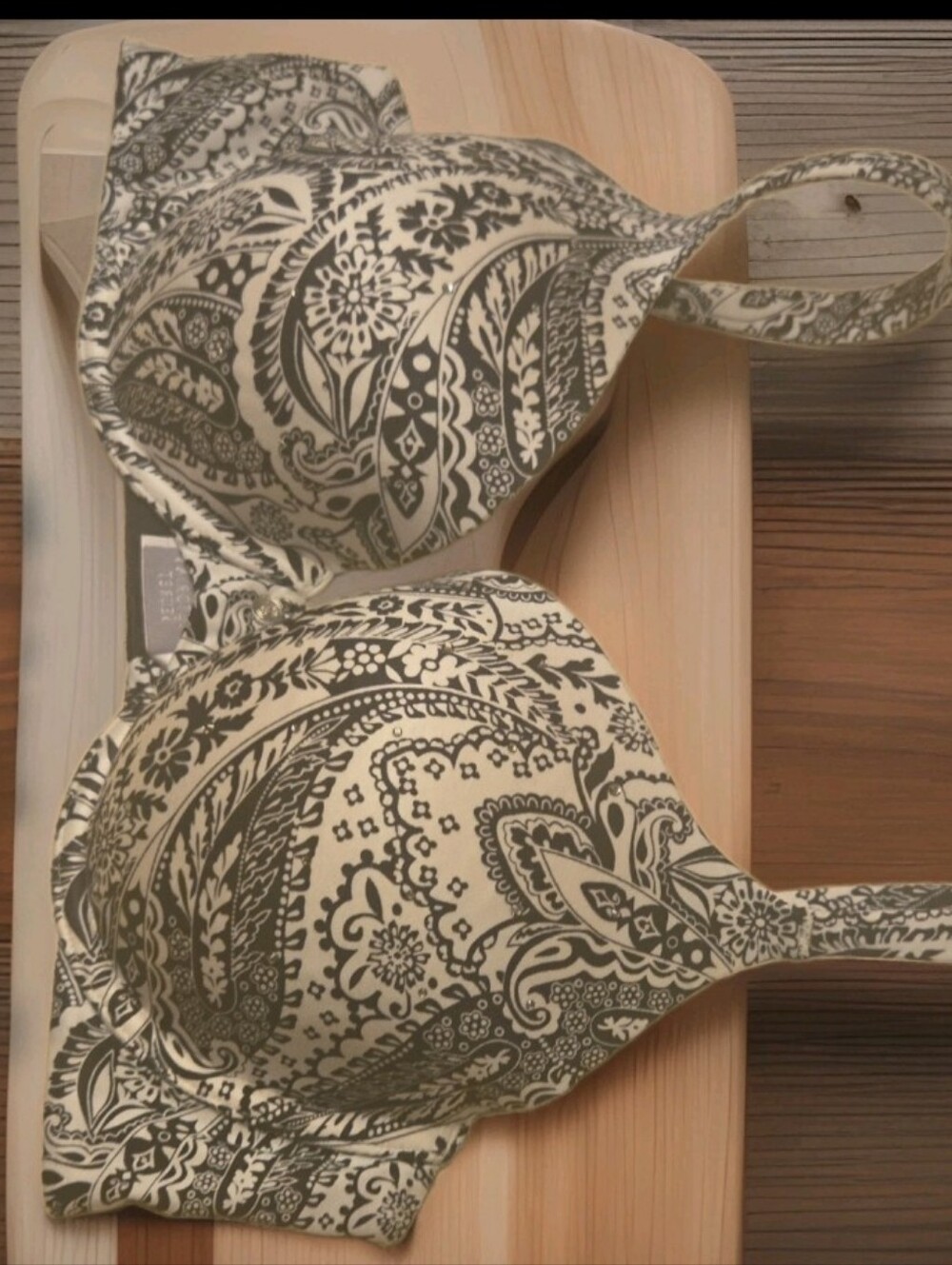 VICTORIA'S SECRET Y2K RHINESTONE LINED PERFECT COVERAGE UNDERWIRE BRA SIZE 34C